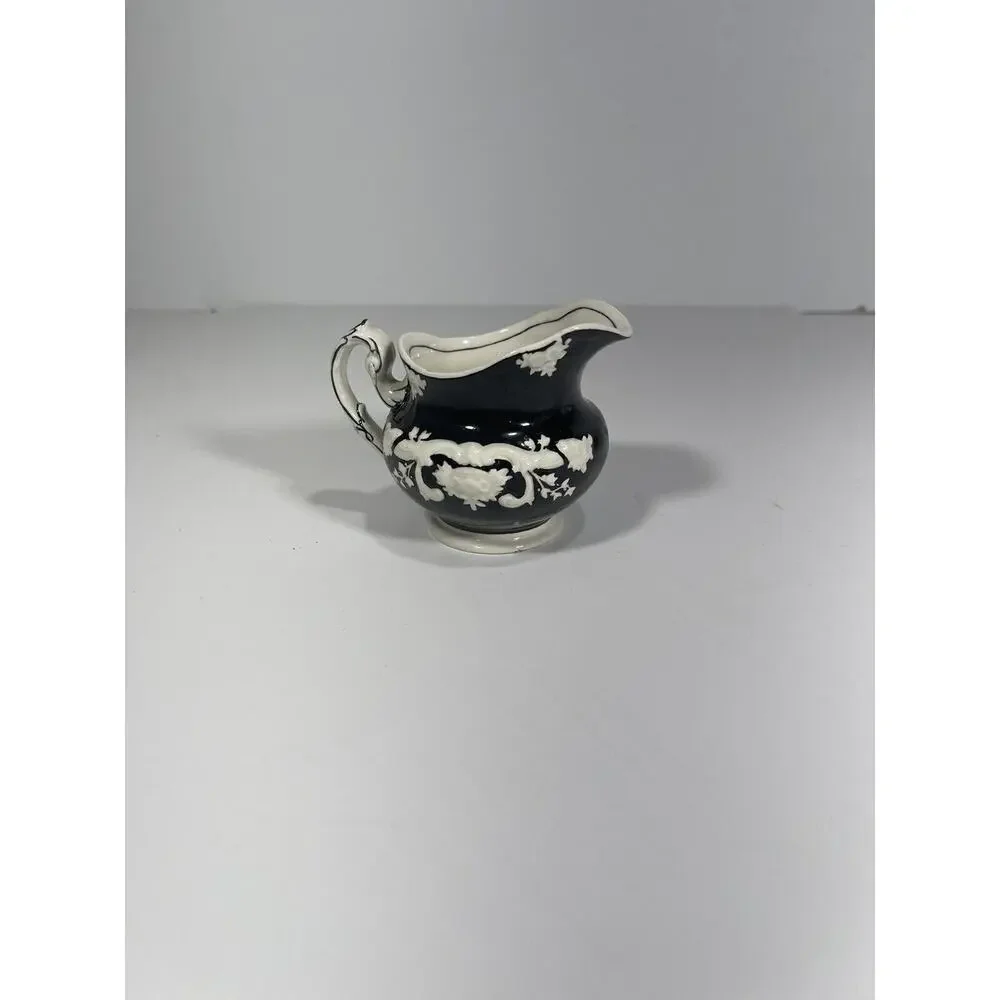 Marlborough George Jones and Sons Rare‎ Vintage Back White Creamer Made England